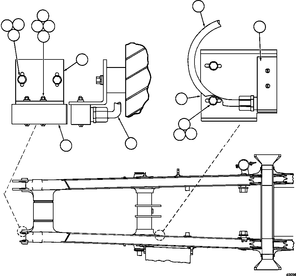 HARNESS, FRAME RAIL - R.H. EM3438 KOMATSU
