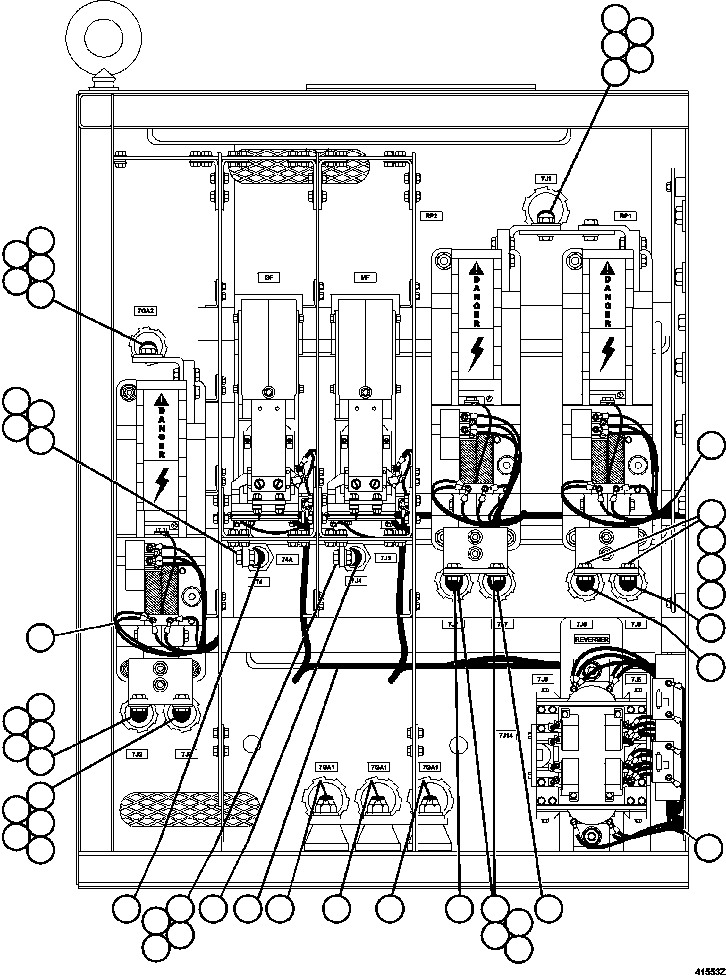 HARNESS, CONTROL CABINET INTERNAL EL6140 KOMATSU