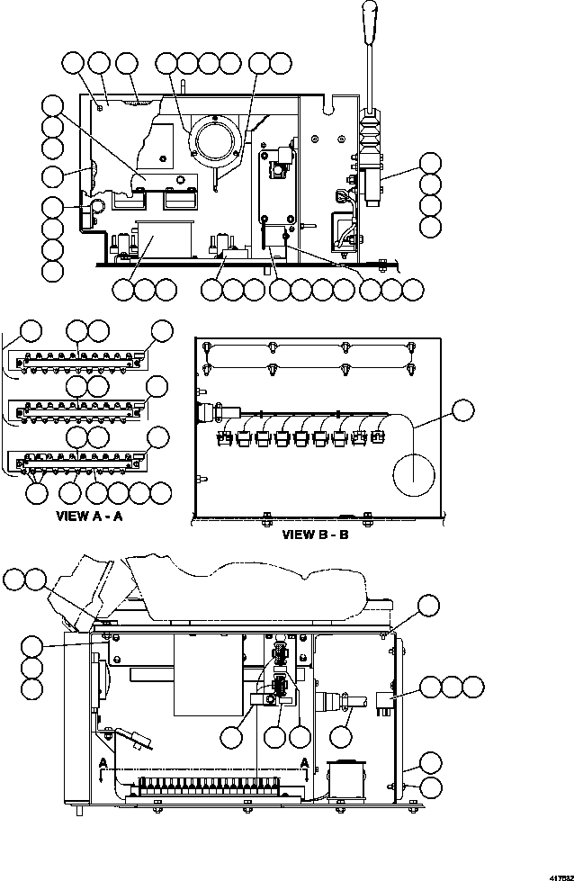 HARNESS, BUDDY SEAT AREA EL5960 KOMATSU