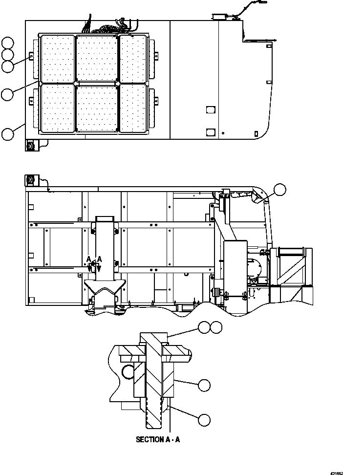 DECK, R.H. EM0128 KOMATSU