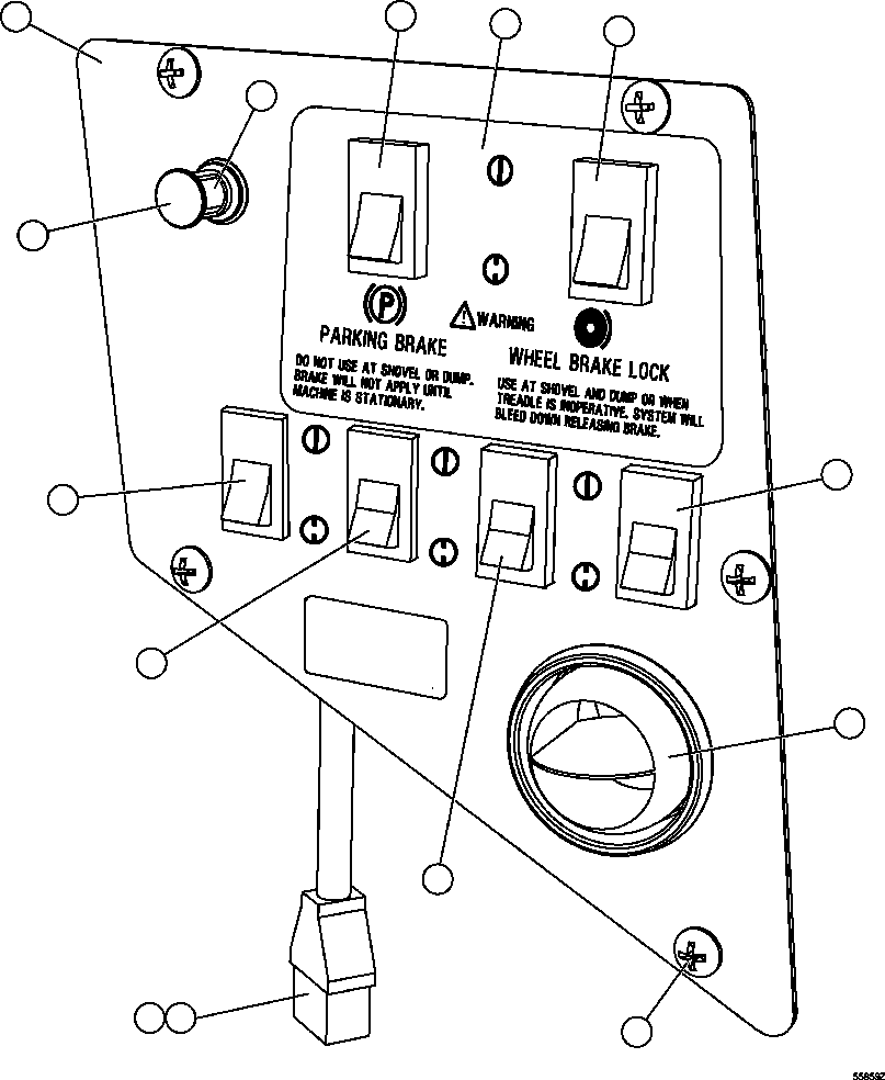 HARNESS, UPPER R.H. DASH EL5966 KOMATSU