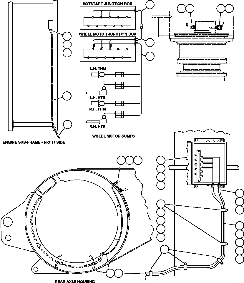 HARNESS, JUMPER EH0735 KOMATSU