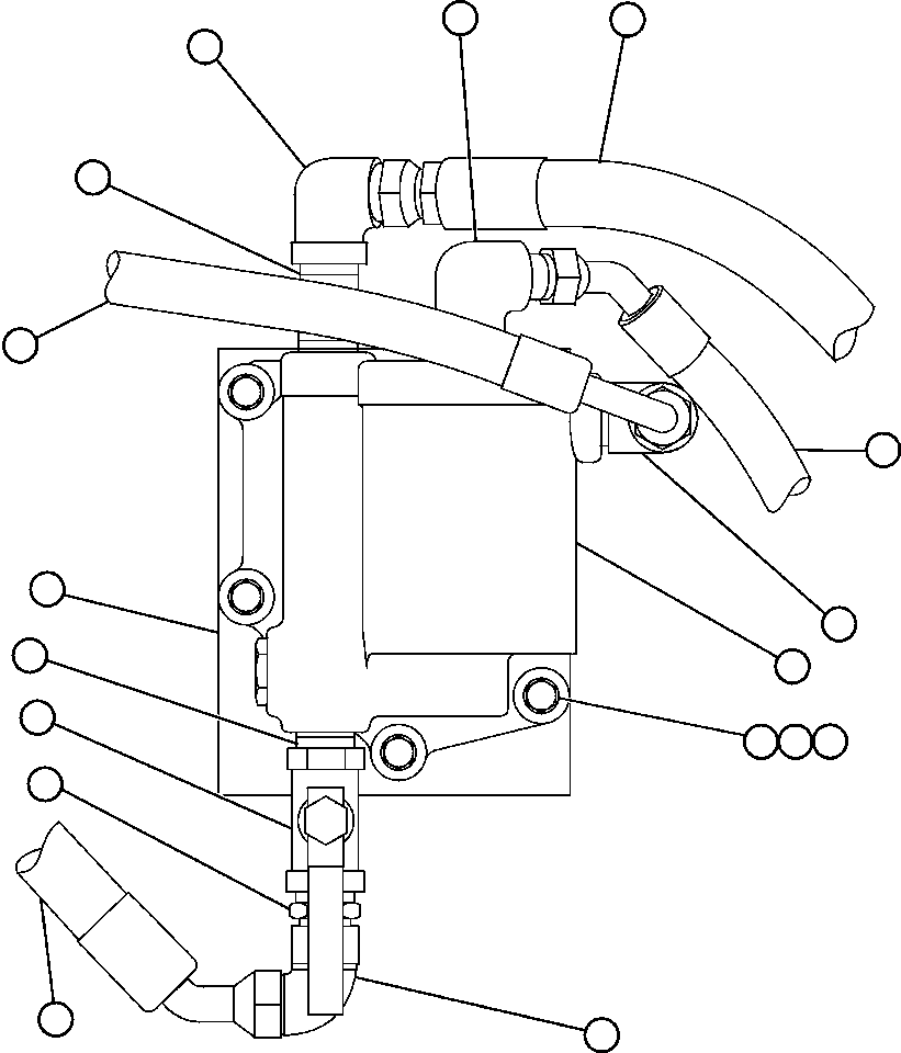 HOSE (TO ENGINE FUEL LINE) HA2871 KOMATSU