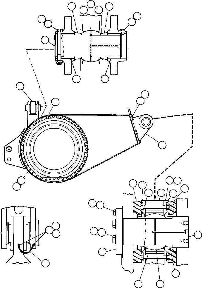 HOUSING, AXLE YA3235 KOMATSU