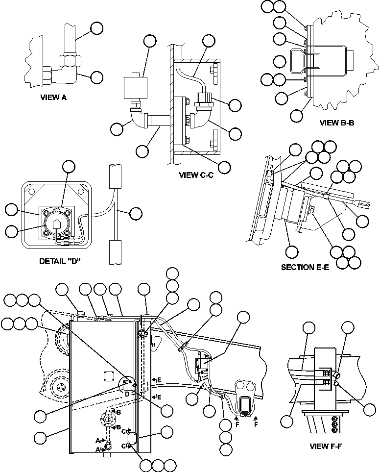 FUEL TANK ASSEMBLY W/COVERS EH1449 KOMATSU