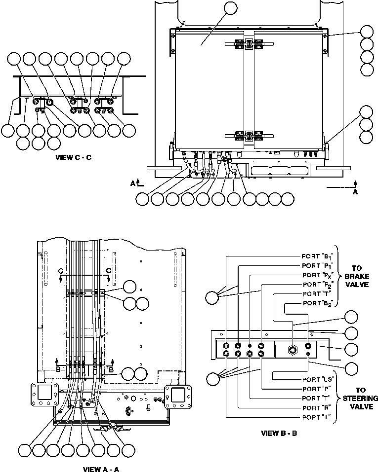 BRAKE CABINET ASSEMBLY (SEE INDEX) EH5001 KOMATSU