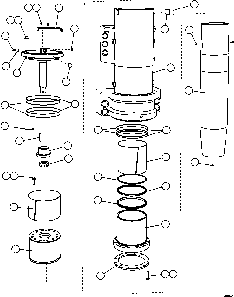NOTE: (1) INCLUDED IN AK5238 SEAL KIT. AK5238 KOMATSU