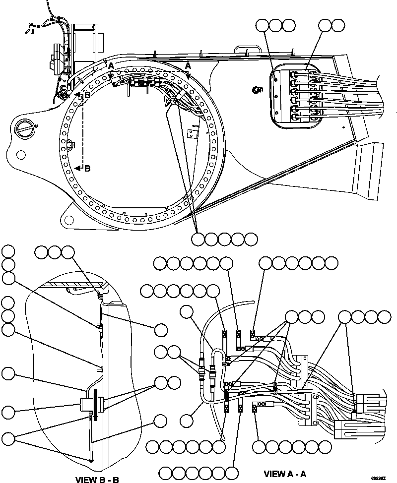 HARNESS, WHEEL SPEED (1) EM8285 KOMATSU