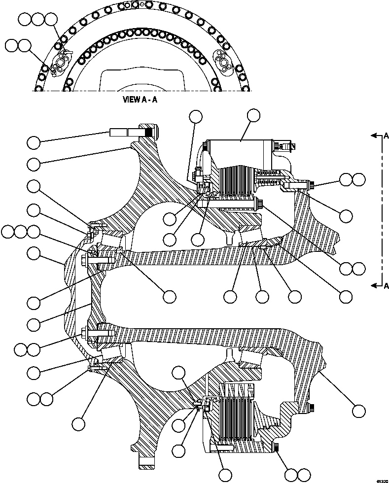 FRONT BRAKE ASSEMBLY (SEE INDEX) EM1132 KOMATSU