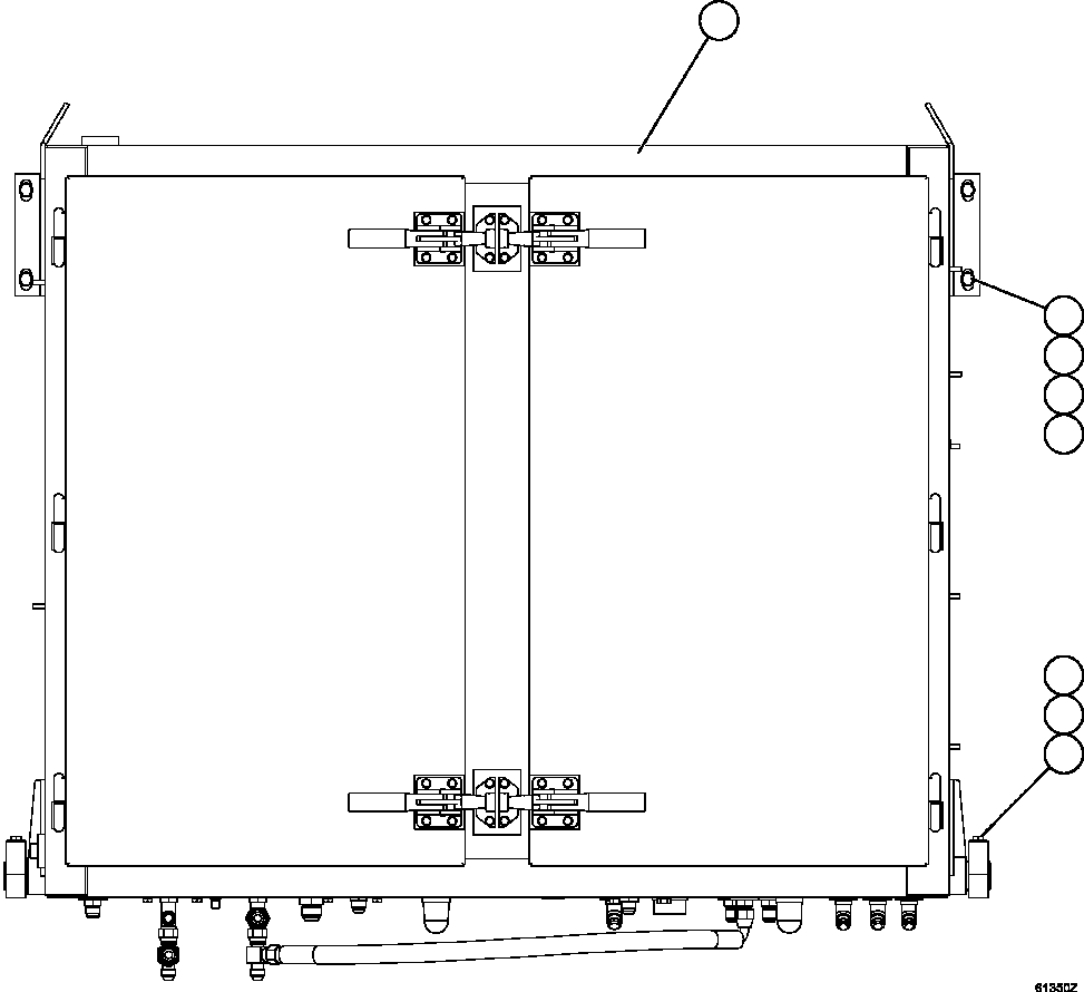 HYDRAULIC BRAKE CABINET ASSEMBLY (1) EM0527 KOMATSU