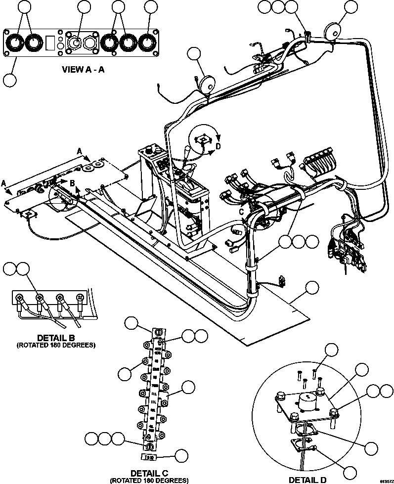 HARNESS, CAB OVERHEAD EM6532 KOMATSU