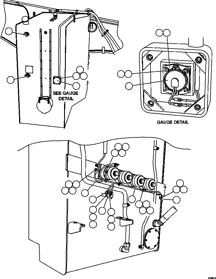 HARNESS, FUEL TANK EM5755 KOMATSU