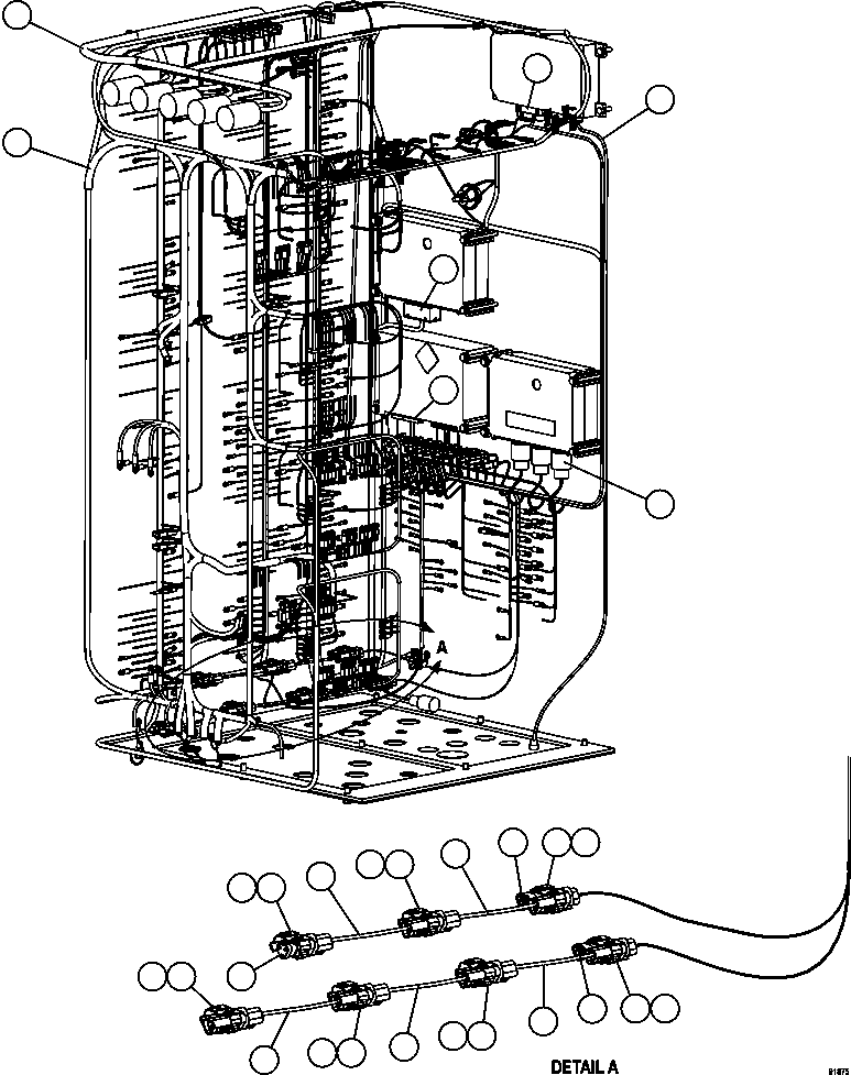 HARNESS, PLM III/AUX BOX EM6538 KOMATSU