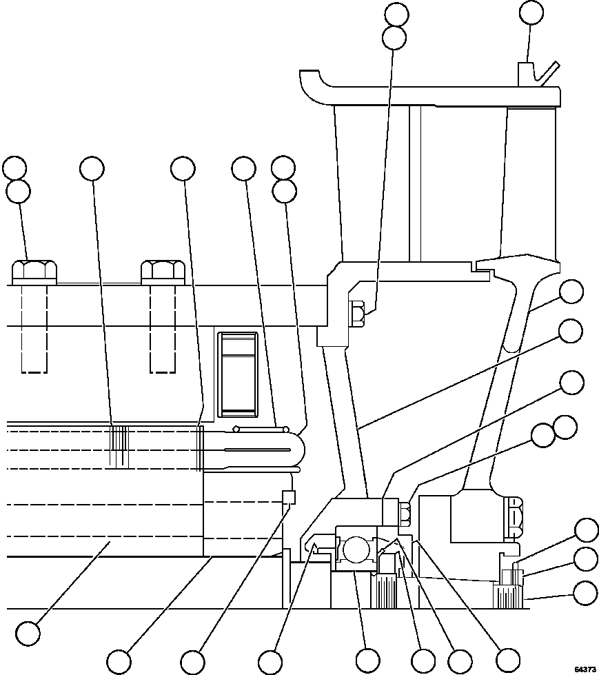 Крышка подшипника XA4243 KOMATSU