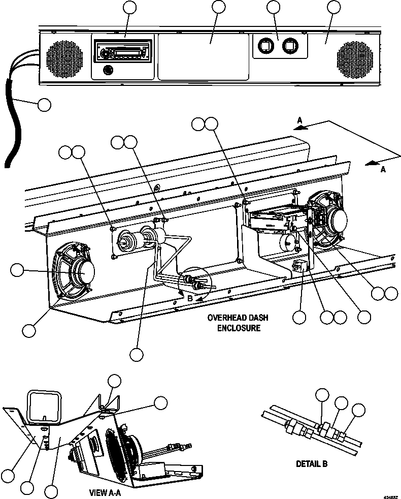 RADIO MODULE (SEE INDEX) XB4025 KOMATSU