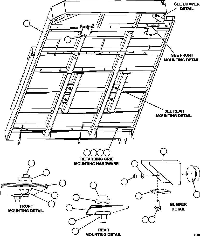 DECK - R.H. XB2419 KOMATSU
