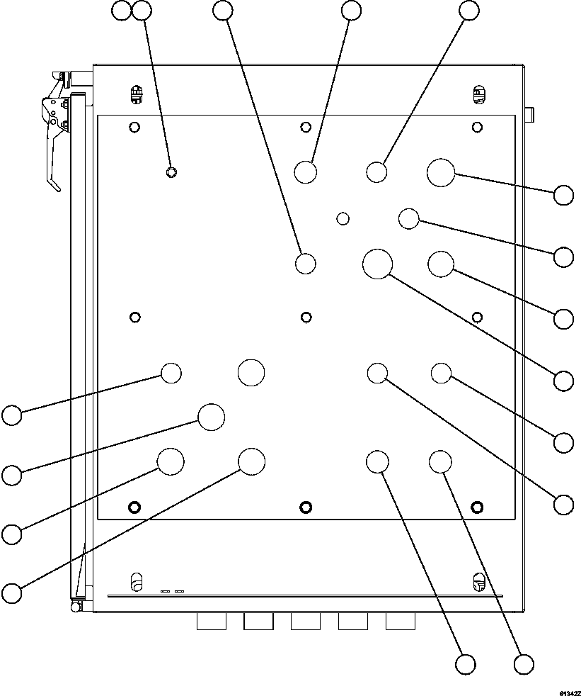 HARNESS, LEFT FRONT FRAME XB6190 KOMATSU