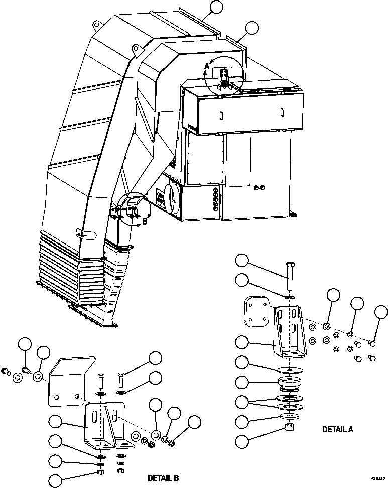DUCT, ALTERNATOR BLOWER XB5110 KOMATSU