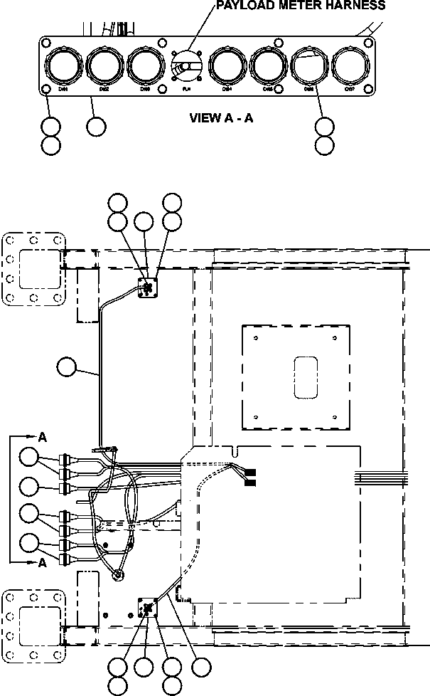 HARNESS, ENGINE/CAB DIAGNOSTIC EL5158 KOMATSU