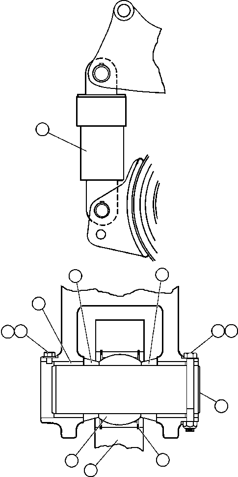 REAR SUSPENSION ASSEMBLY (SEE INDEX) EK3219 KOMATSU