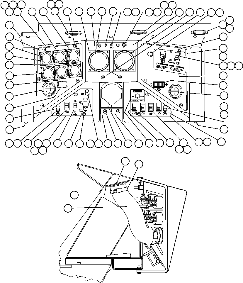 DASH MODULE, LOWER - L.H. (1) EJ9548 KOMATSU