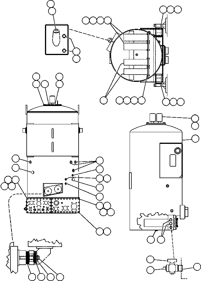 TANK, HYDRAULIC EJ9699 KOMATSU