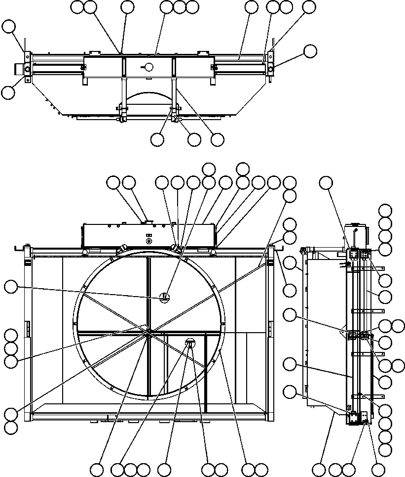 TANK, LOWER FRONT XA2076 KOMATSU