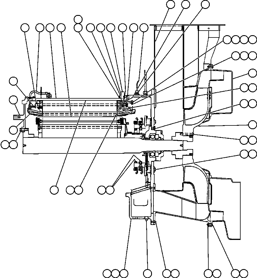 STATOR ASSEMBLY (SEE INDEX) GE1166 KOMATSU