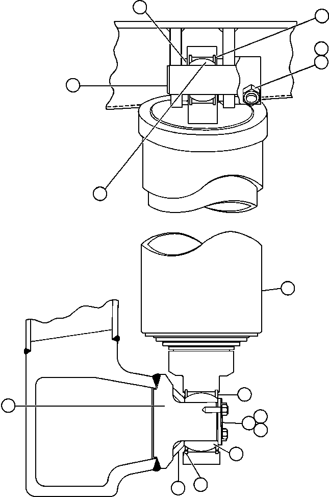 HOIST CYLINDER ASSEMBLY (SEE INDEX) EK7080 KOMATSU
