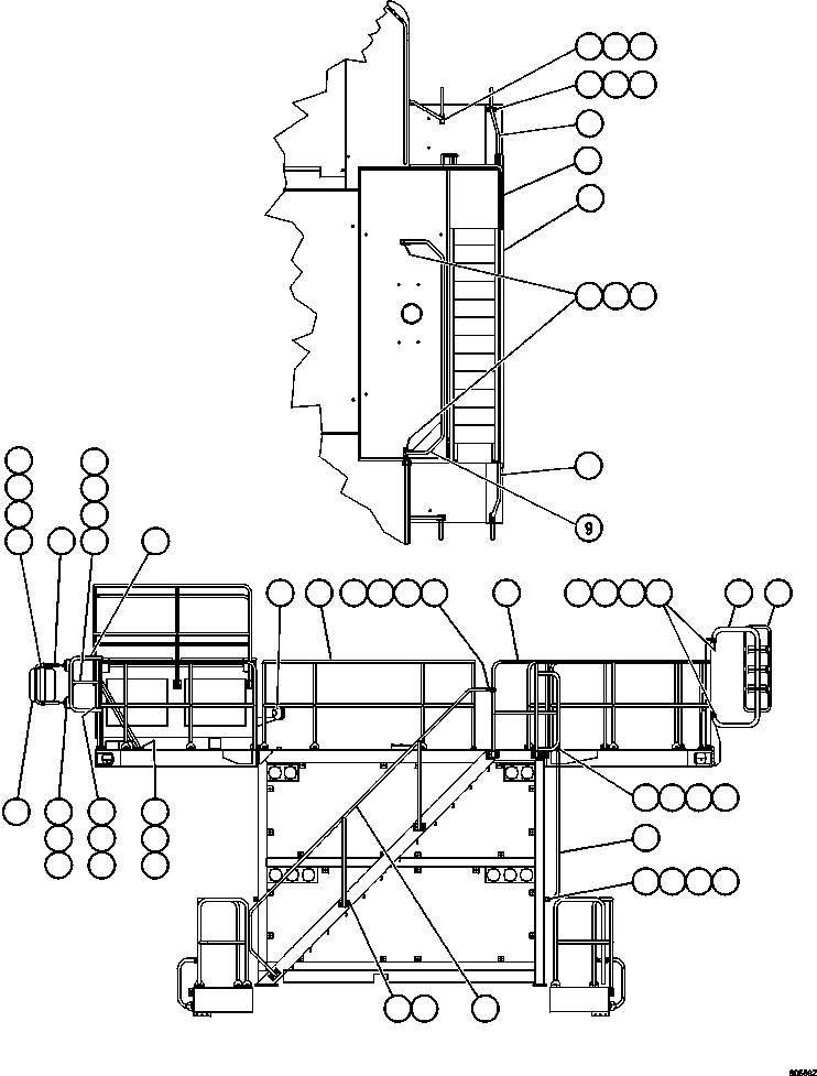 Поручень EL0396 KOMATSU
