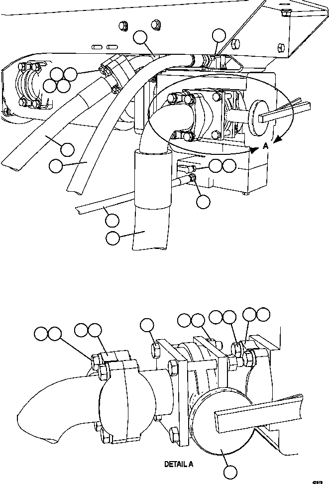 Угловой фитинг 90 градусов WA0520 KOMATSU