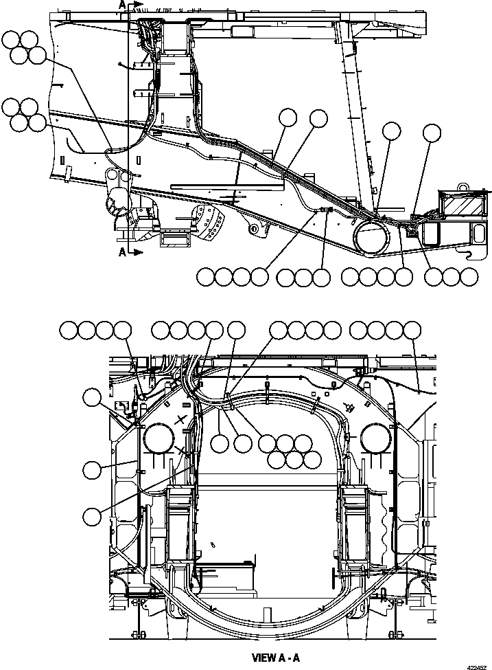 HARNESS, FRONT LEFT FRAME XB6188 KOMATSU