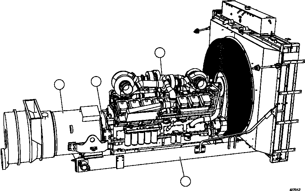 ENGINE (ORDER FROM FACTORY) PC2988 KOMATSU