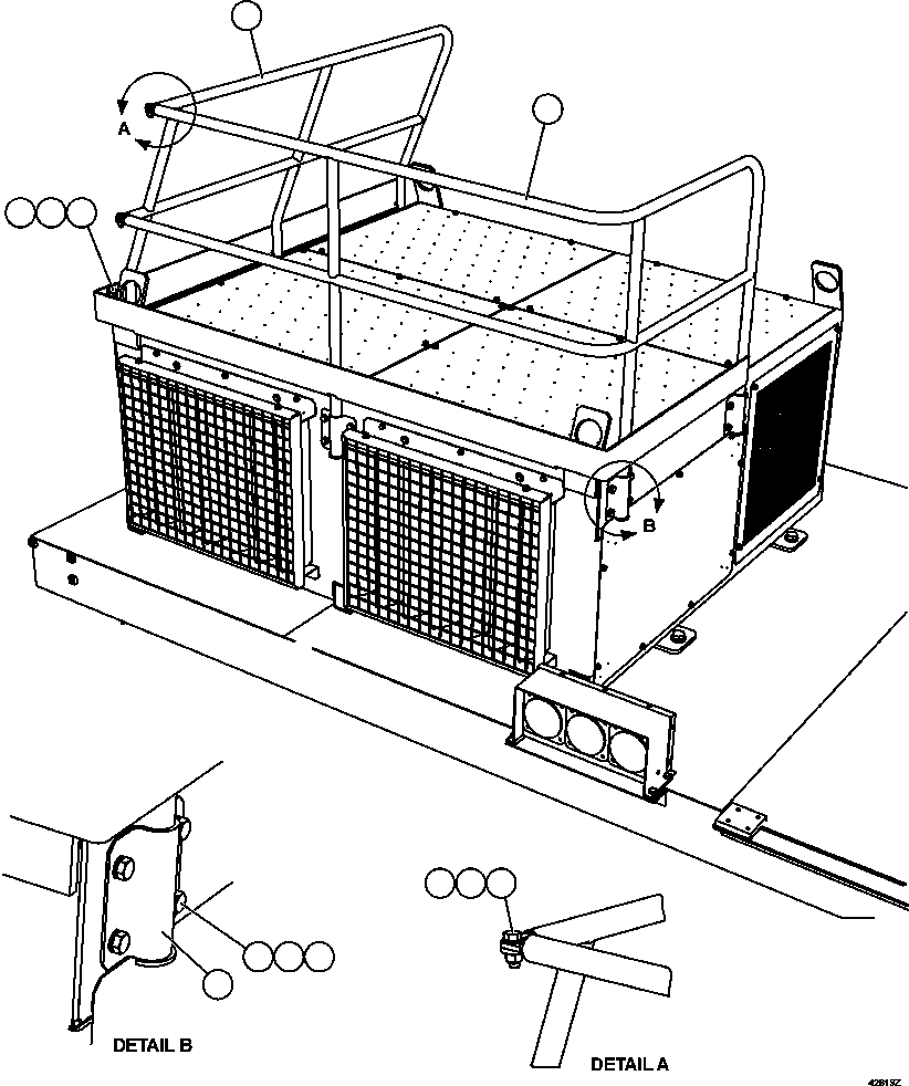 HANDRAIL (GRID SIDE) XB1611 KOMATSU