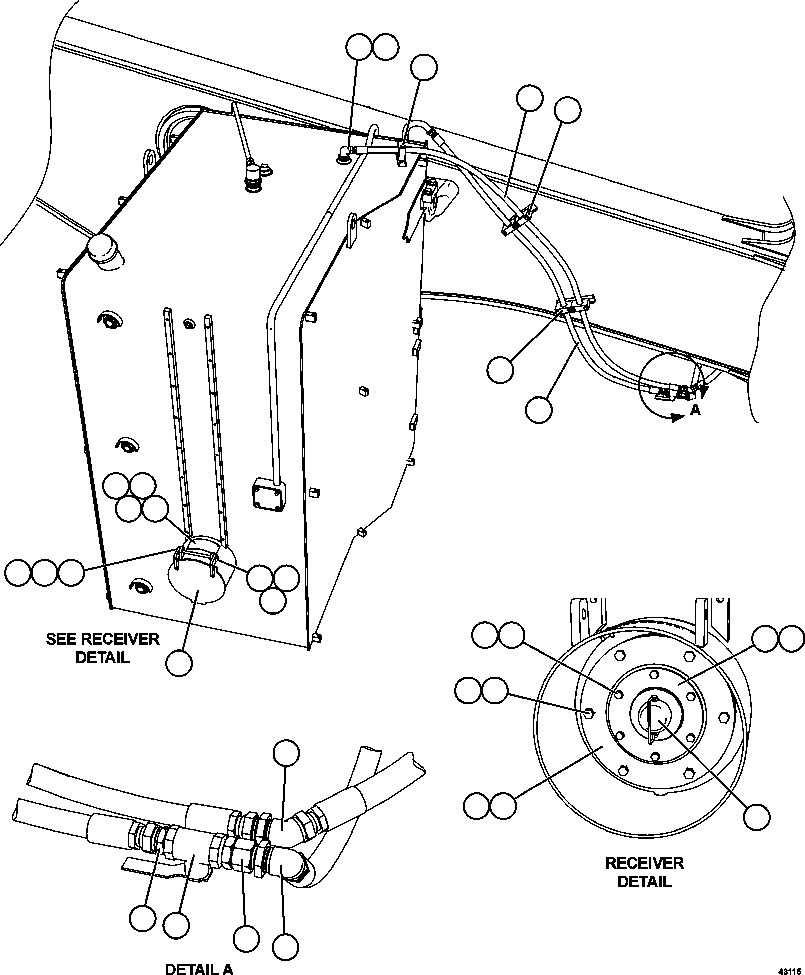 HOSE (RETURN) HA3272 KOMATSU