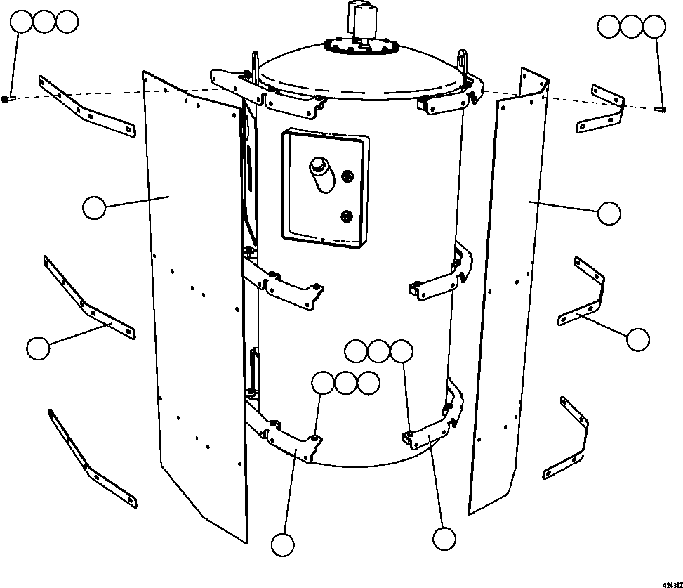 RETAINER, MUD FLAP EM9264 KOMATSU