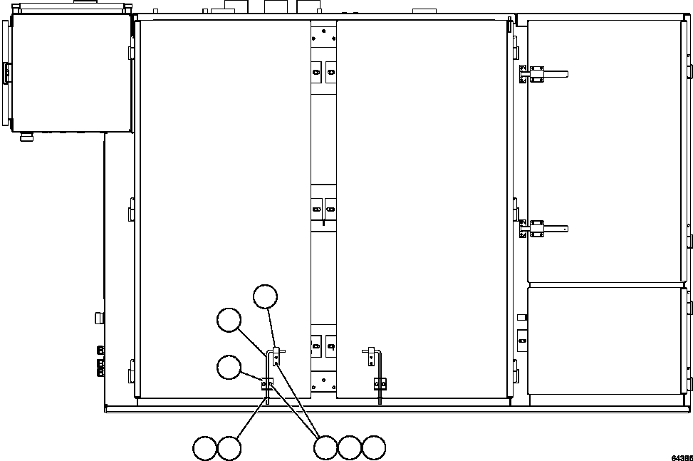 BRACKET, DOOR XA5307 KOMATSU