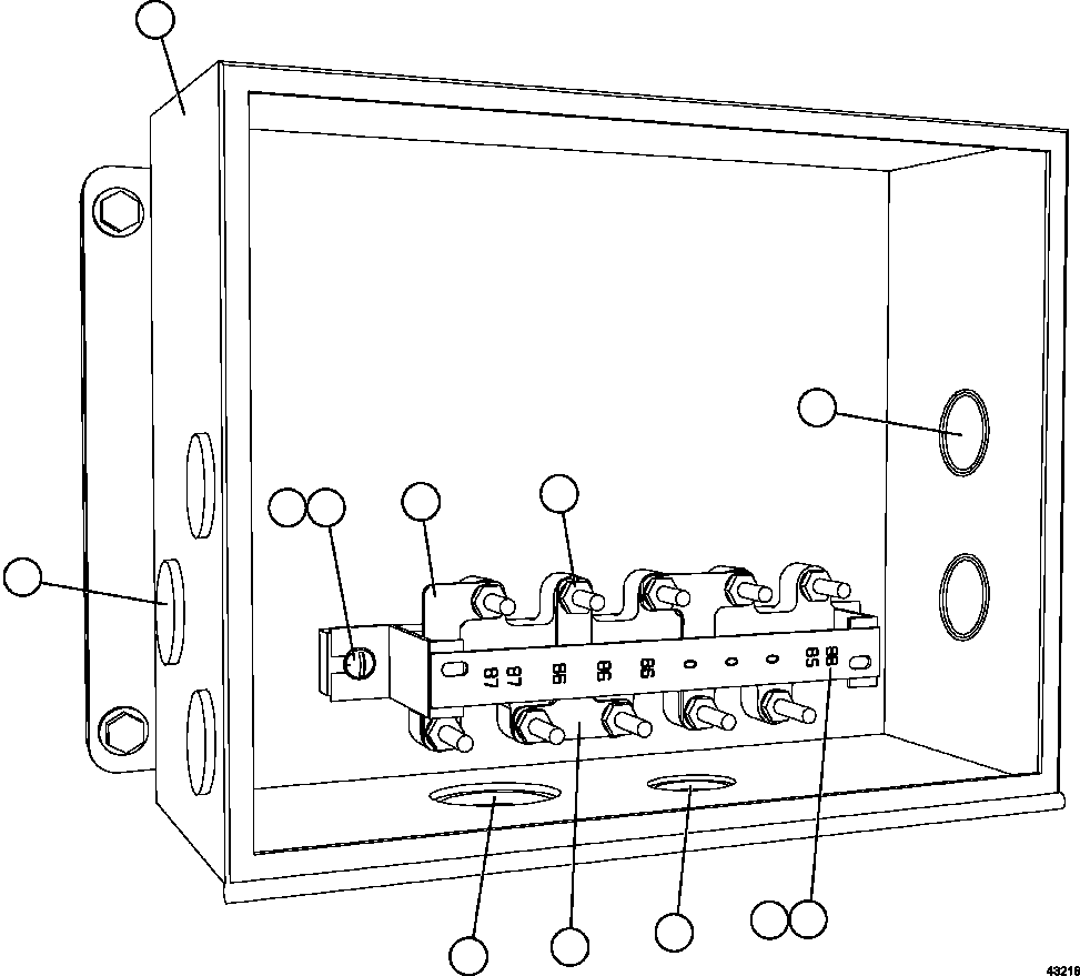 BOX, JUNCTION XB0535 KOMATSU