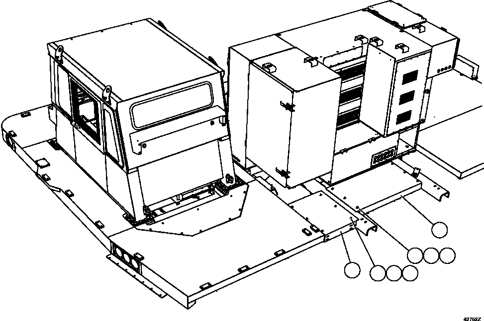 DECK, REAR LEFT XB8949 KOMATSU