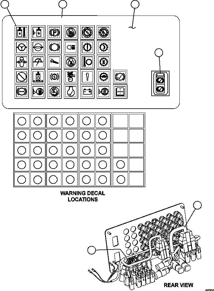 SWITCH, ROCKER (BRAKE TEST) PC2648 KOMATSU