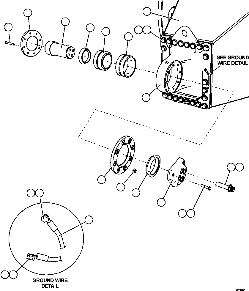 AXLE HOUSING XB7940 KOMATSU