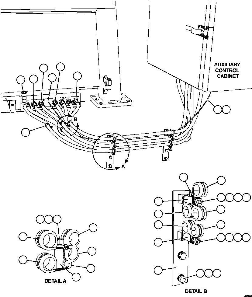 HARNESS, AUX CABINET/CAB OVERHEAD EM8246 KOMATSU