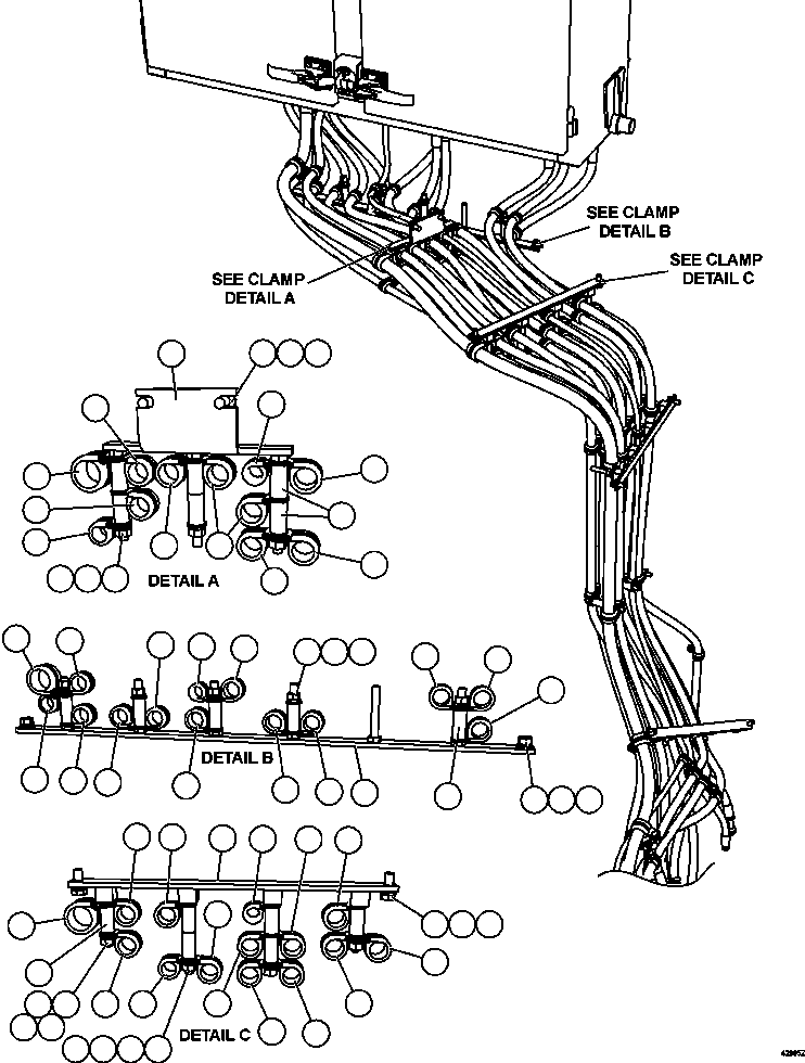 Резьбовая шпилька - M10 X 1.50 X 110 EM8677 KOMATSU