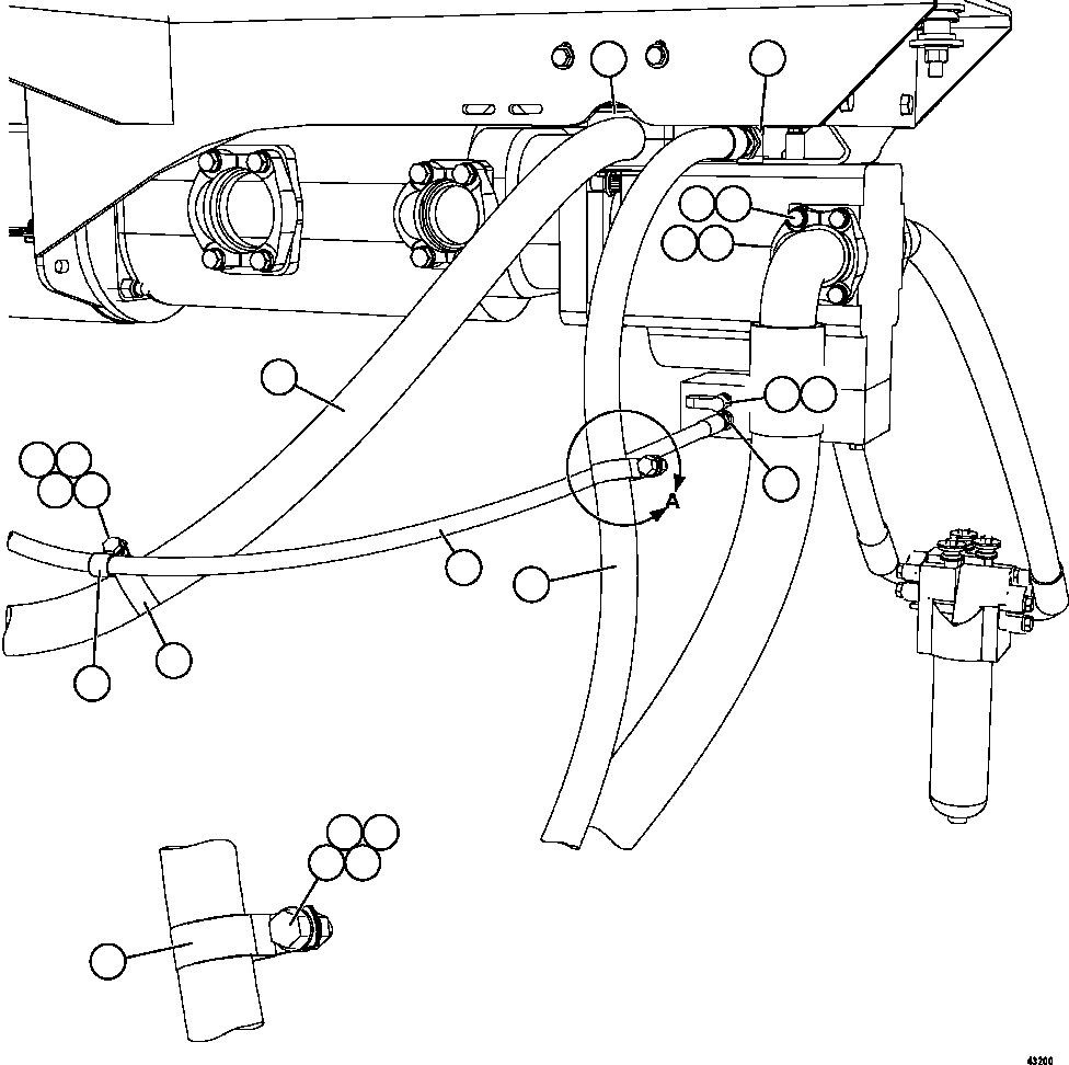 Шланг HA8717 KOMATSU