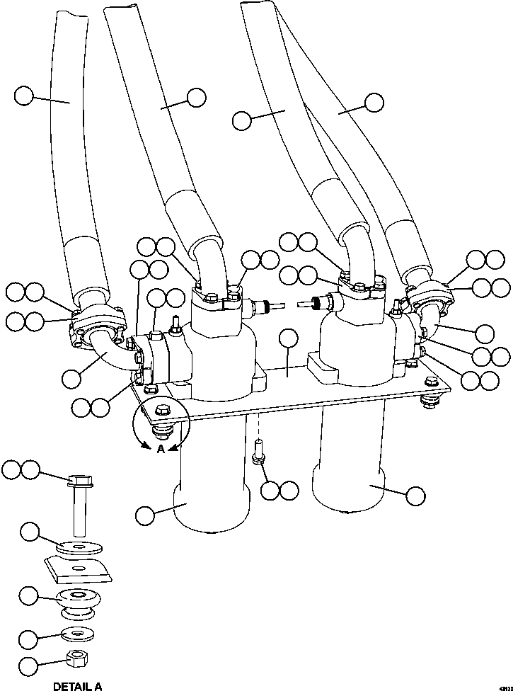 BLOCK, ADAPTER EM7998 KOMATSU