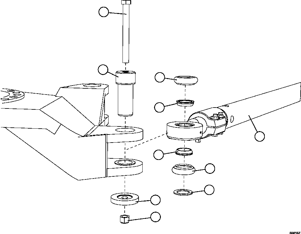 Винт с головкой - 1" - 8NC X 9 1/2" PC2771 KOMATSU