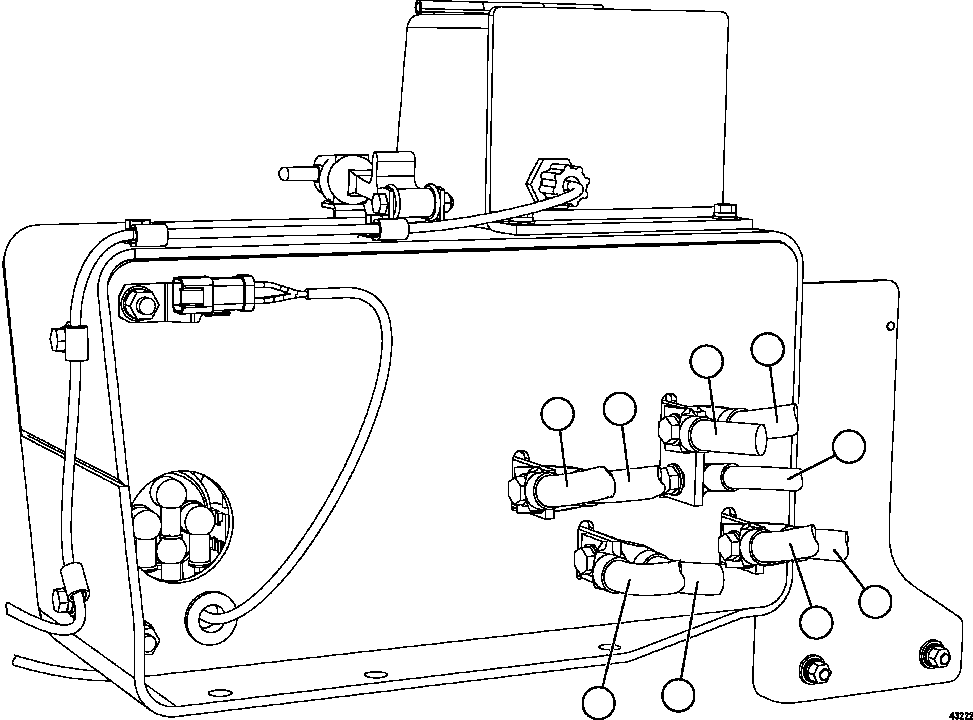 Кабель (чёрный) CH5754 KOMATSU