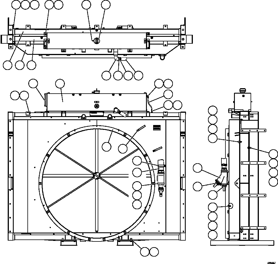RADIATOR, JACKETWATER (HTC) (SEE INDEX) XA5341 KOMATSU