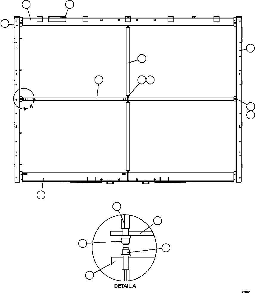 SUPPORT, CENTER XA5347 KOMATSU