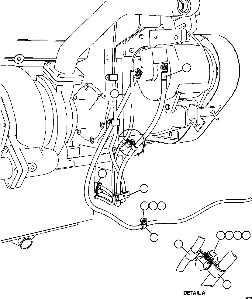 Чёрный кабель CH4531 KOMATSU